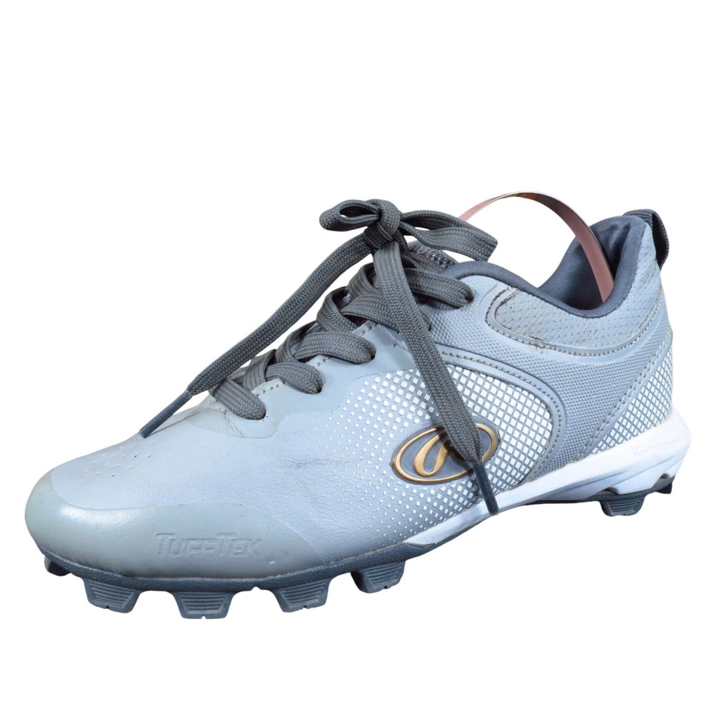 Rawlings Sanction Low Boys Baseball Cleats Size‎ Y3 Athletic Gray Synthetic